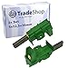Produktbild Trade-Shop 2x Motorkohlen Kohlebürsten 5x12,5x36mm mit Halter für Waschmaschinen ersetzt Beko Arcelik 371202407 L24MF7 371202405 Candy Hoover 49028930