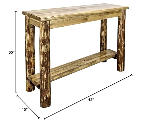 Montana Woodworks Glacier Country Collection Console Table with Shelf