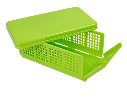 Image of Generic Foldable Plastic Basket, Green - 2 Pack