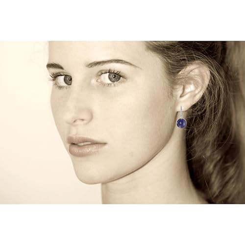 Pendientes de Plata 925 con Disco de Lapislázuli Facetada ideales para sorprender 4