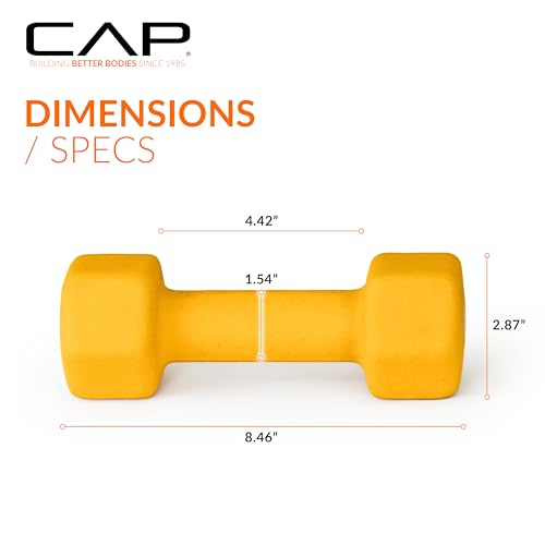 Image of CAP Barbell Neoprene Dumbbell Weights Pairs & Sets | Color Series