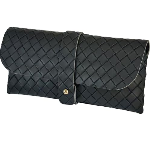 Image of Glasses storage bag Travel sunglasses myopia glasses storage bag Fashion leather storage bag