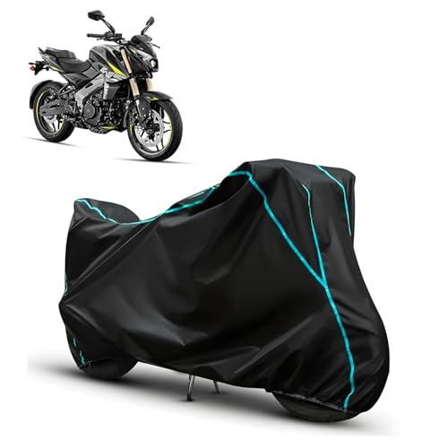 Image of Water Resistant Bike Cover for Bajaj Pulsar NS 400 All Weather, UV Heat Resistant, Dustproof, Triple Stitched, Windproof Elastic Bottom