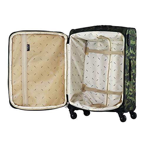 Image of Timus Indigo Spinner Military Set of 2 20 inch & 24 inch /55 & 65cm 4 Wheel Strolley Suitcase for Travel Check-in Luggage for Men Best Waterproof Luggage for Women /Soft Sided Luggage /Check-in Luggage