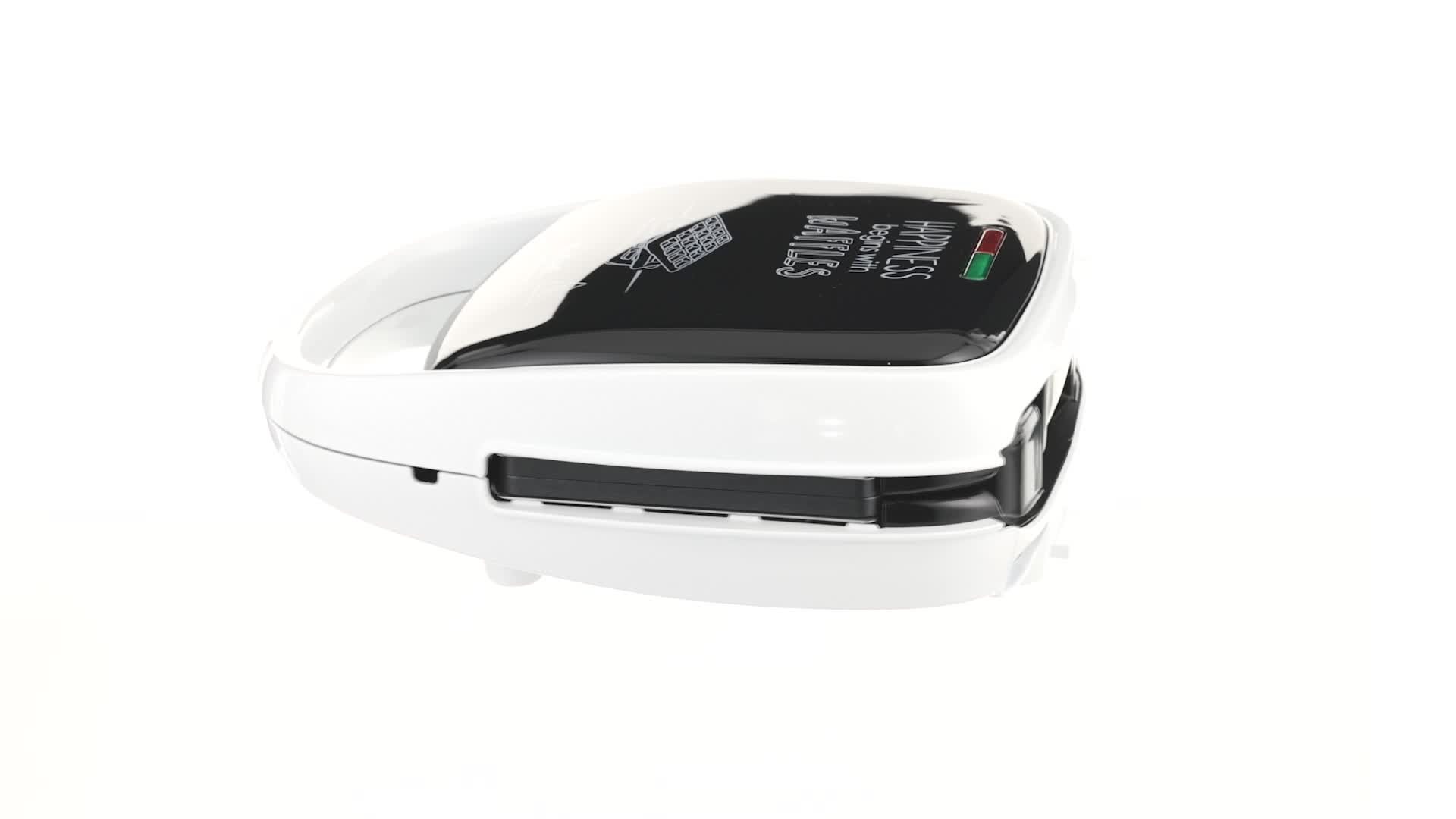 Tefal Snack Time Happiness - Gaufrier Multifonction 2 Plaques - Gaufres Et Croque-monsieur