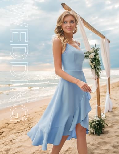 Image of DRESSTELLS Women's Cocktail Dresses, Formal Wedding Guest Graduation Party High Low Dress