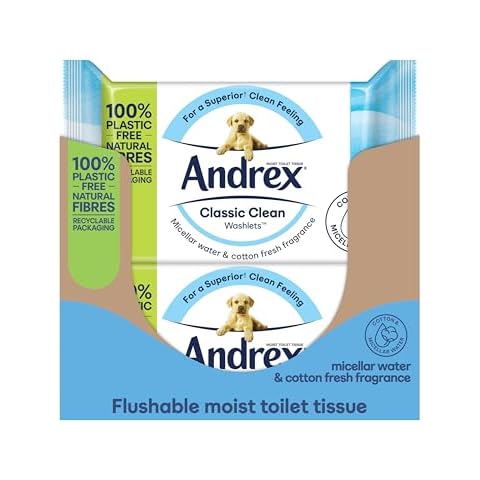 Andrex Ultimate Clean Biodegradable Washlets Cover