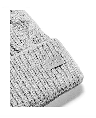 Under Armour Women's Around Town Pom Beanie, Halo Gray - 014, One Size Fits All #TOP1