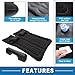 A ABSOPRO Car Air Mattress Camping Bed Comfortable Air Bed Mat Sleeping Mat with Pillows for Car Travel Camping PVC Black