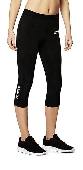 just care 3/4 Capri Length Compression Tights Fitness & Other Outdoor Inner Wear Multi Sports Cycling, Cricket, Football, Badminton, Gym/ (Black, Large)-picture-44