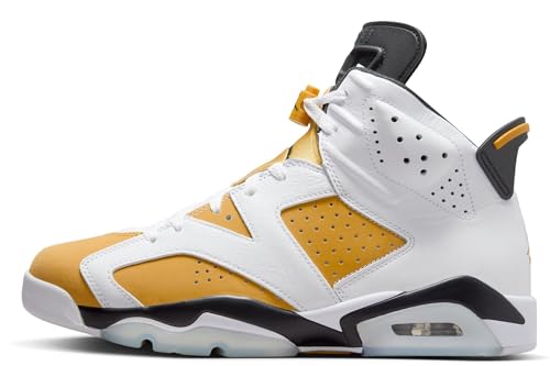 Nike Men's Jordan 6 Yellow Ochre Size 11.5 White/Yellow Ochre-Black (CT8529-170)