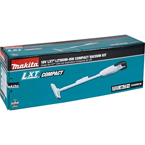 Makita Xlc02Rb1W 18V Lxt Lithium-Ion Compact Cordless Vacuum Kit (2.0Ah), 1.3 Pint #TOP7