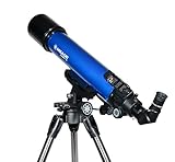Cuenta con una montura altazimuth para una visualización fácil