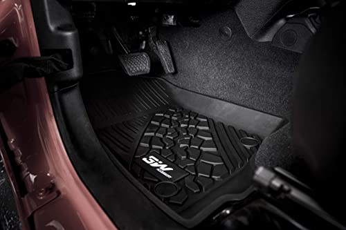 3W Floor Mats And Cargo Liner Compatible For Jeep Grand Cherokee 2016-2021 All Weather Custom Fit 1St And 2Nd Rows Car Mats And Trunk Liner - Black (Not For Grand Cherokee L And Jeep Cherokee Type) #TOP1