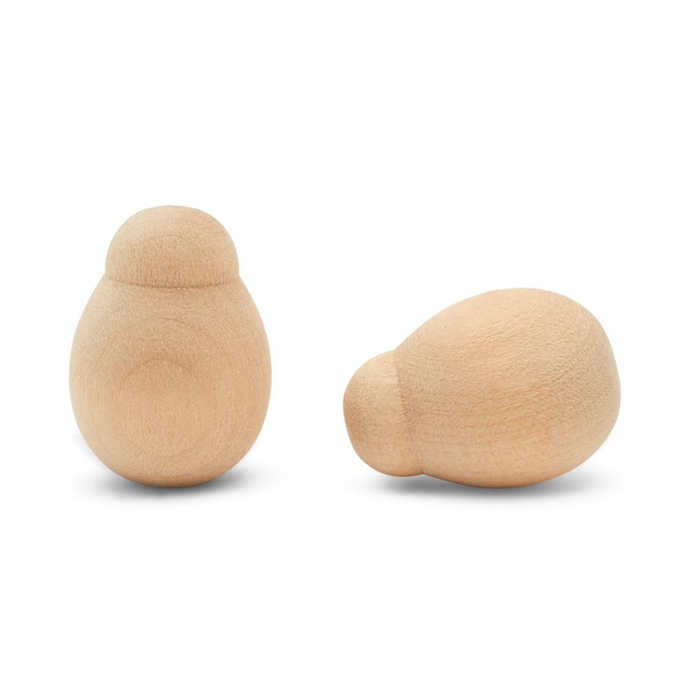 Unfinished Ladybug, 1 Inch, Package of 25, Wooden Baby Peg Doll or Bumblebee, Decorate and Paint, Perfect for Nativity Scene, DIY Projects or Just Fun. by Woodpeckers