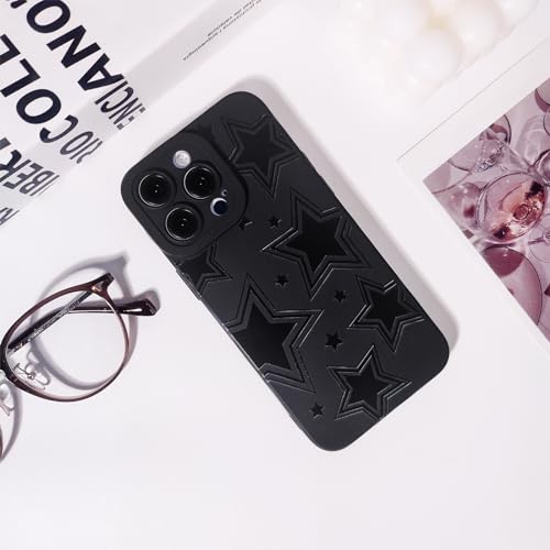 Lovmooful for iPhone 14 Pro Max Case Cute Star Black Design-Black Star by Lovmooful - Used condition - Image 2