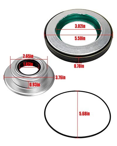 Front Axle Vaccum Knuckle Seal Kit With Hub O-Ring And Dust Seals Fit For Ford Super Duty F250 F350 F450 F550 Dana Super 60 2005-2014 Replace 2017426 2014835 54983 #TOP5
