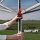 Vileda Sun-Lift Compact Wäschespinne, 40 m Leinenlänge,höhenverstellbar 1,55-1,72 m, Easy-Lift-System, inkl. 8 Kleiderbügelhalter, Bodenhülse, UV-beständige Schutzhülle, Farbe Grau, Eco-Verpackung