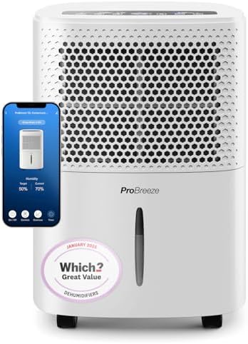 Pro Breeze® 12L/Day Dehumidifier with Automatic Humidity Sensor ...