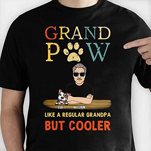 The Dogfather T-shirt, Personalized Dog Dad Shirt, Dog Dad Ever Shirt, Dog Daddy Shirt, Customized Dogs And Names Shirt