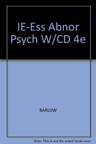 IE-Ess Abnor Psych W/CD 4e by V. Mark Durand (2005-08-19)
