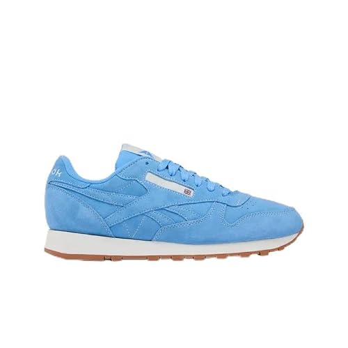 Image of Reebok Unisex Classic Leather Trainers, Peribue/Chalk/Gum, 42.5 EU