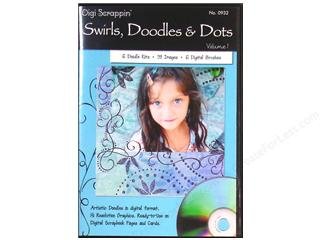 CD-ROM Digi Scrappin' Swirls, Doodles & Dots Book