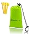 DAX Outdoor Picnic Blanket 60"x55" - Compact Waterproof Pocket Blanket for Beach, Travel, Hiking, Camping, Festivals, Tear Resistant, Sand proof, with Corner Pockets, Ground Stakes Included (Green)