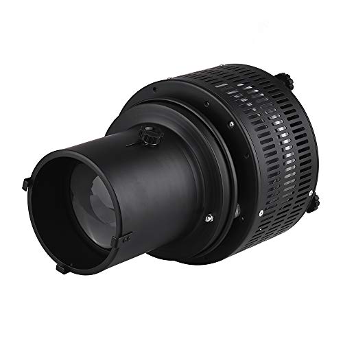 Mount Spotlight Conical Optical Snoot Kit, Fotostudio-Beleuchtungszubehör mit 5 Modellierungsfilmen und 5 Farbfiltern, Kompatibel für die Fotografie