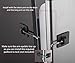 Refrigerator Door Lock Without Padlock - Black