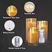 Kithouse Flameless Led Candles Flickering Battery Operated Pillar Real Wax LED Glass Candle Sets with Remote Control Cycling 24 Hours Timer, 4