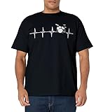 Drums Heartbeat T-Shirt for Drummers & percussionists