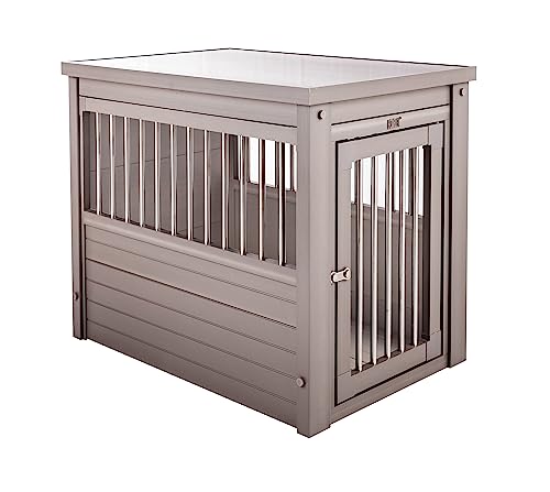 New Age Pet ecoFLEX Pet Crate/End Table, Small, Grey, Model:EHHC405S - Image 3