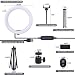 Anillo de Luz LED Regulable 10”con Soporte Trípode Fotográfica de Escritorio Palo...