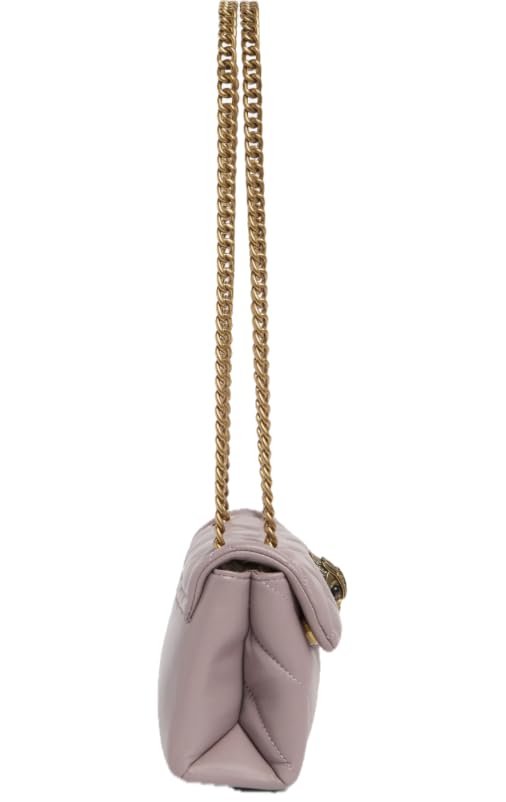 Kurt Geiger London Kensington Mini Quilted Leather Shoulder Crossbody Bag (Light/Pastal Purple)2