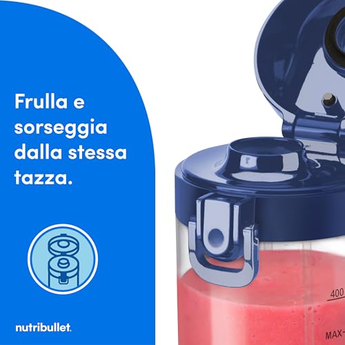 NutriBullet Portable 0,475 L Frullatore per sportivi Blu 4 NutriBullet Portable 0,475 L Frullatore per sportivi Blu