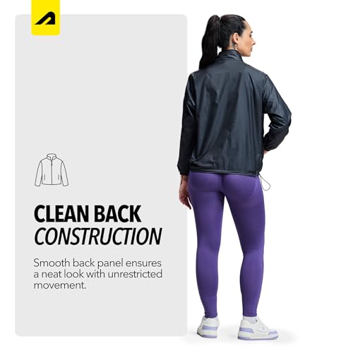 Image of Boldfit Windcheater Jacket for Women, Lightweight & Wind-Resistant with Reflective Cool Jacket for Women, Relaxed Fit-Stylish Windbreaker for Outdoor with Zipper Pockets