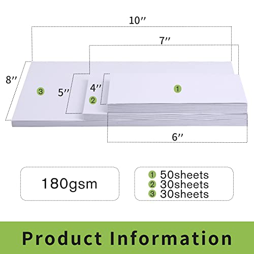 Image of LUNARM 110 Sheets Photo Paper, Glossy Photo Picture Printer Paper