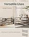 SONGMICS Shoe Rack, 3-Tier Shoe Organizer, Metal Storage Shelf, Upright or Upside Down, for 20-24 Pairs, Stackable, for Entryway, 11.8 x 46.1 x 21.7 Inches, Black ULSA033B01
