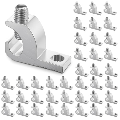 40pcs Aluminum Pool Bonding Lug – Corrosion-Resistant Grounding Connector for Swimming Pools, Conduits & Spa (4-14 AWG Wire Range)