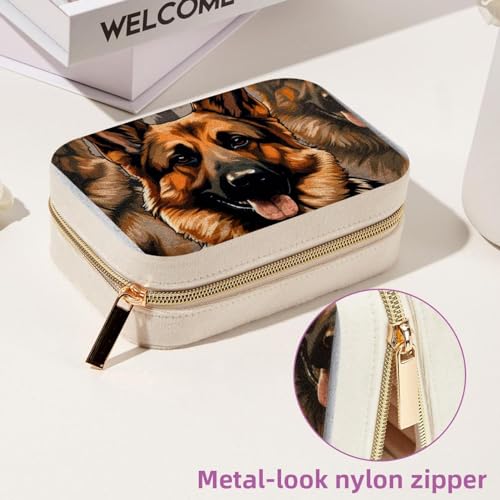 Boîte à bijoux Collie spacieuse pour bagues et boucles d'oreilles - 7