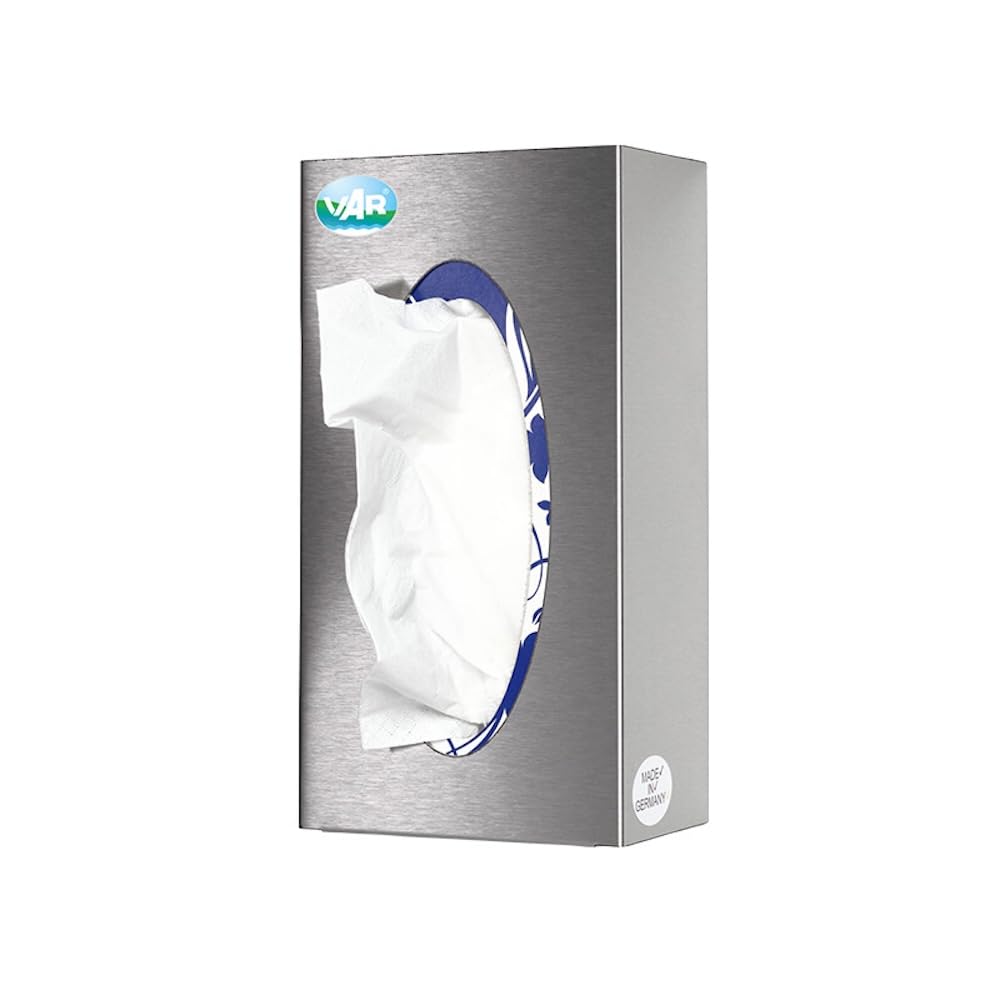 PROREGAL Robuster Wandspender für Handschuhe 1-Fach | HxBxT 25x13x8cm | Edelstahl | Silber | Spender Handschuhspender