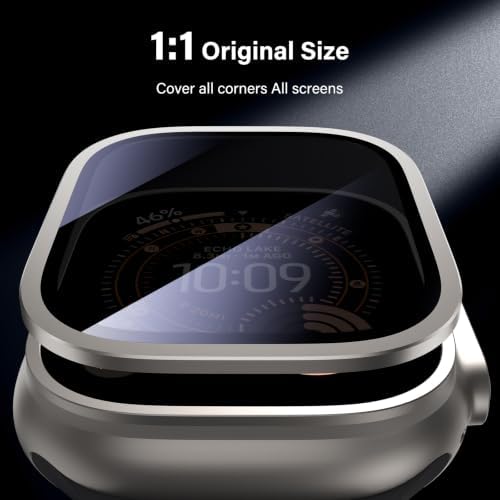 UniqueMe for Apple Watch Ultra 3/Ultra 2/Ultra 49mm Privacy Screen - Silver - 5
