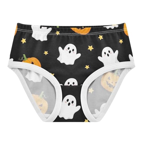 Animals Girls Underwear Toddlers 2t Cotton Cute Panties Girl Cute White Ghosts Halloween Black Briefs Undies Kids