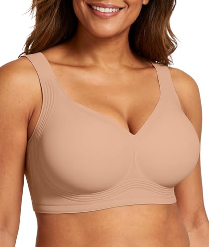 Image of OEAK Womens Wireless Jelly Bras Plus Size Support Push Up Comfortable Bra | no underwire,full coverage,for large breast,minimizer bra,seamless,tshirt bras,everyday bra