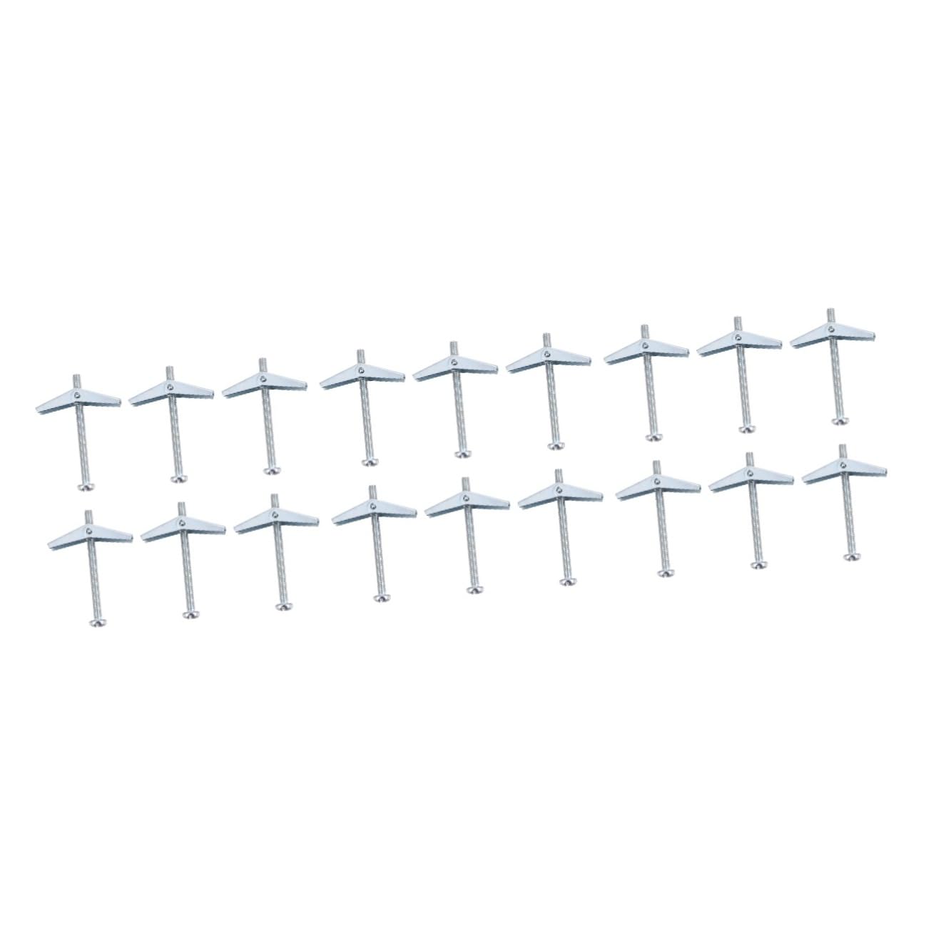 FUNOMOCYA 3sets Self-Drilling Anchor Screws Carbon Steel Coarse Thread for Drywall and Shelving 10pcs*3