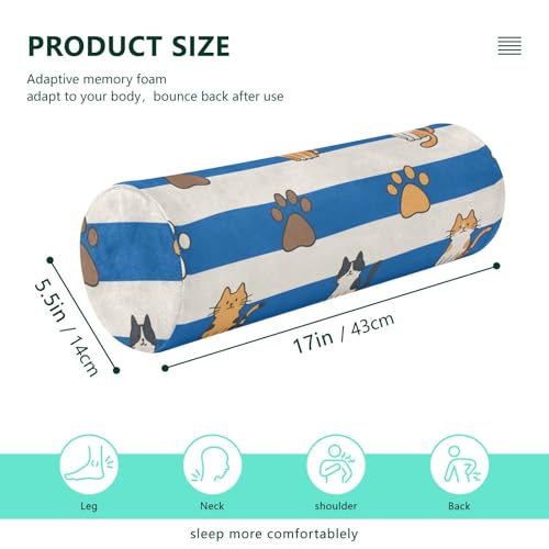 Almohada cilíndrica espuma viscoelástica para cuello miniatura 3