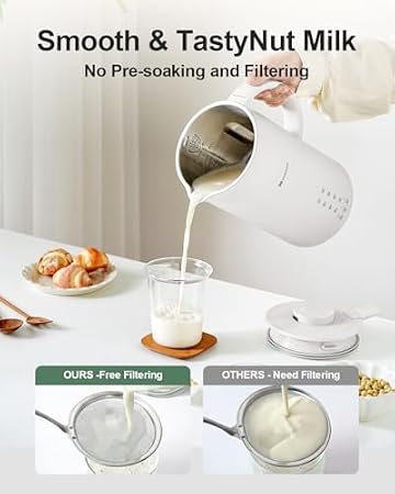 42oz Automatic Almond Milk Machine & 6.34Qt Electric Dough Maker with Proof Dough Function