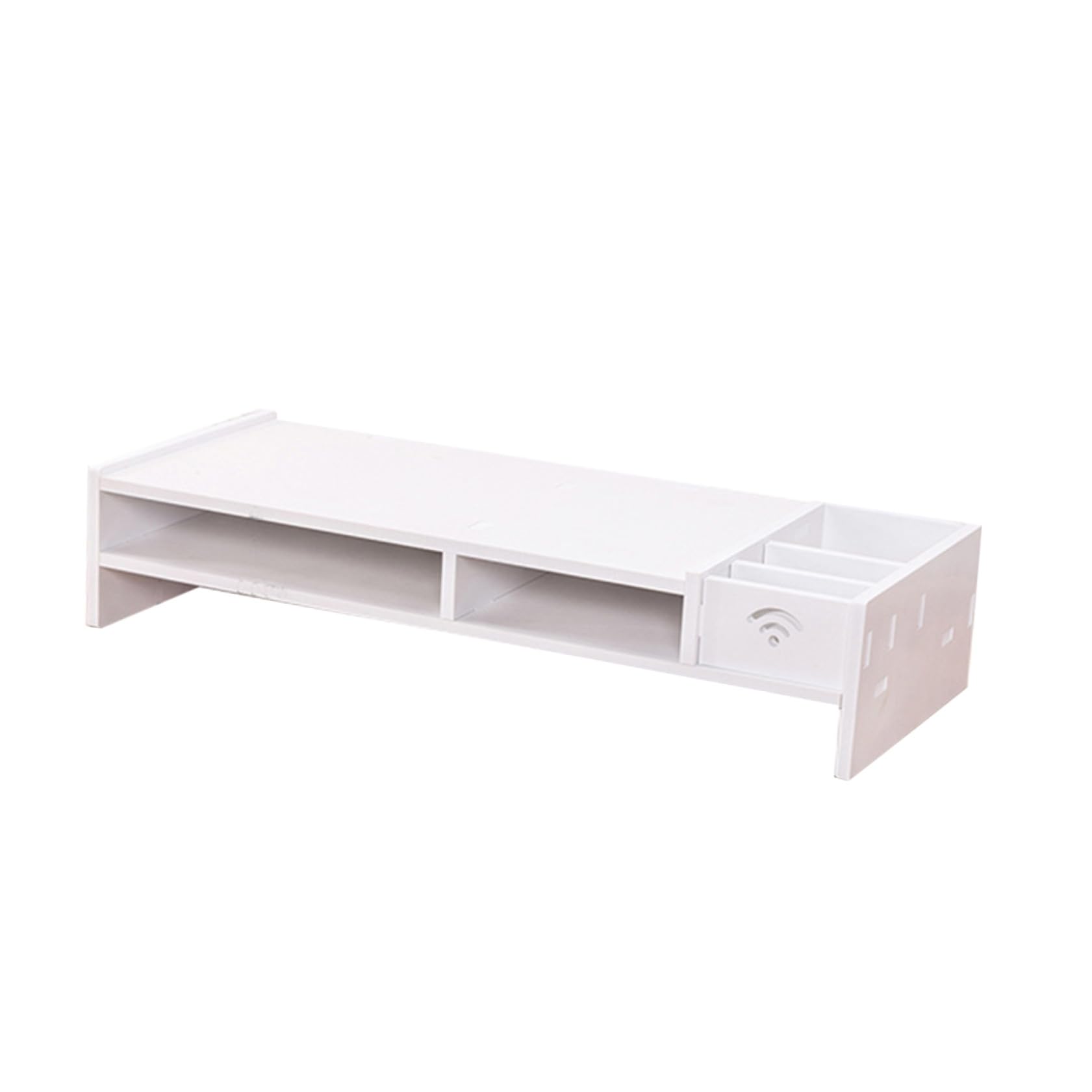 Rehausseur écran ordinateur portable blanc HEMOTON support de bureau ergonomique sans vis