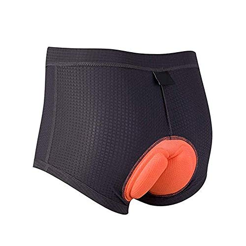 d.Stil Caleçon de cyclisme en gel 4D avec rembourrage de l'assise respirant pour VTT Cyclisme Cyclisme Sous-vêtements S-2XL (Noir, M) Cover